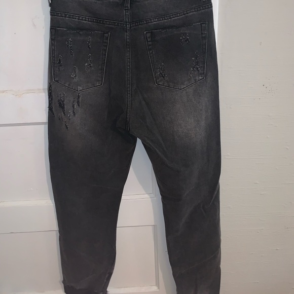 Erissa Knee Rip Jeans Washed Black NWOT - Picture 12 of 12